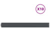Vidaxl Rasenkanten 10 Stück 10x103 cm kaltgewalzter Stahl Anthrazit