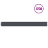 Vidaxl Rasenkanten 50 Stück 10x103 cm kaltgewalzter Stahl Anthrazit