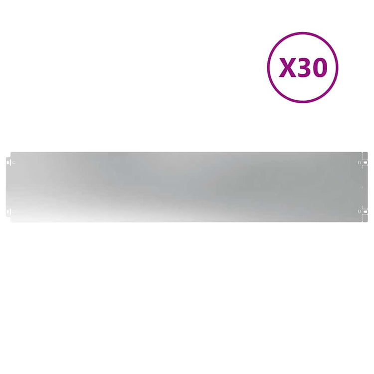 Vidaxl Rasenkanten 30 Stück 20x103 cm verzinkter Stahl