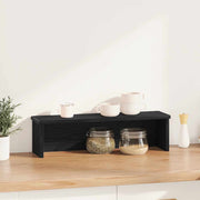 Vidaxx Küchenregal stapelbar 50x15x16 cm lackiertes Holz schwarz - afbeelding 2