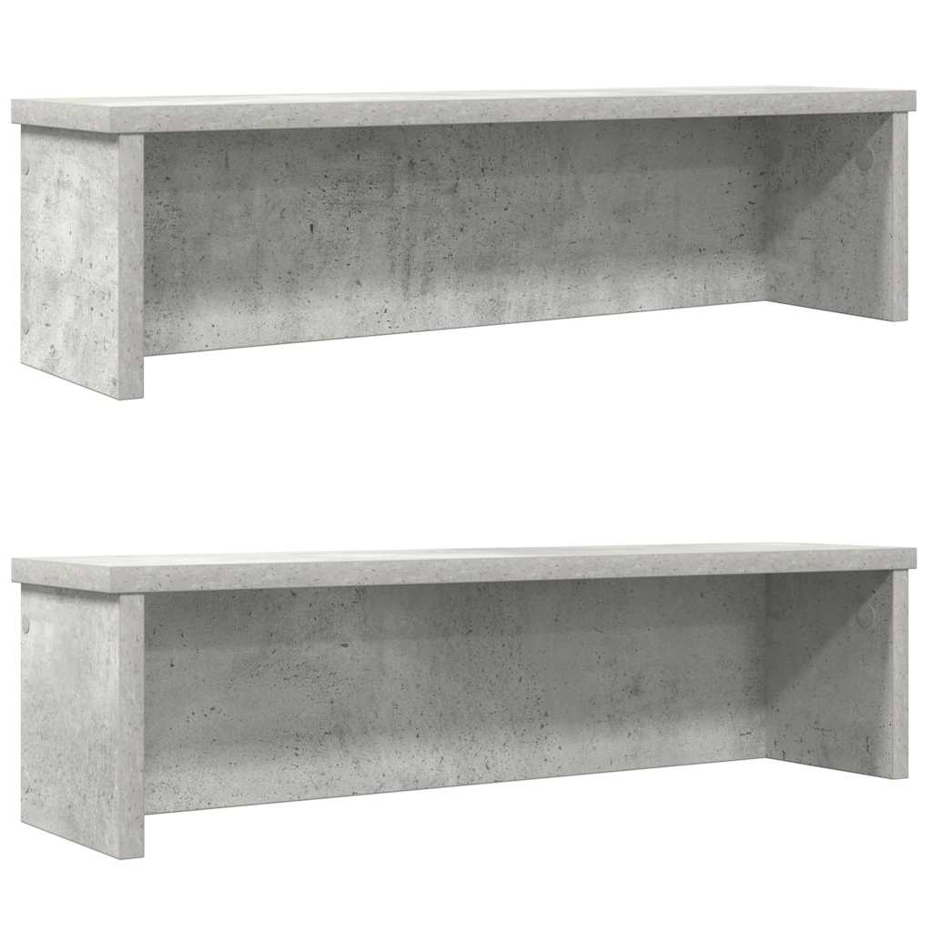 Vidaxx Küchenregale stapelbar 2 Stück 50x15x16 cm betongrau