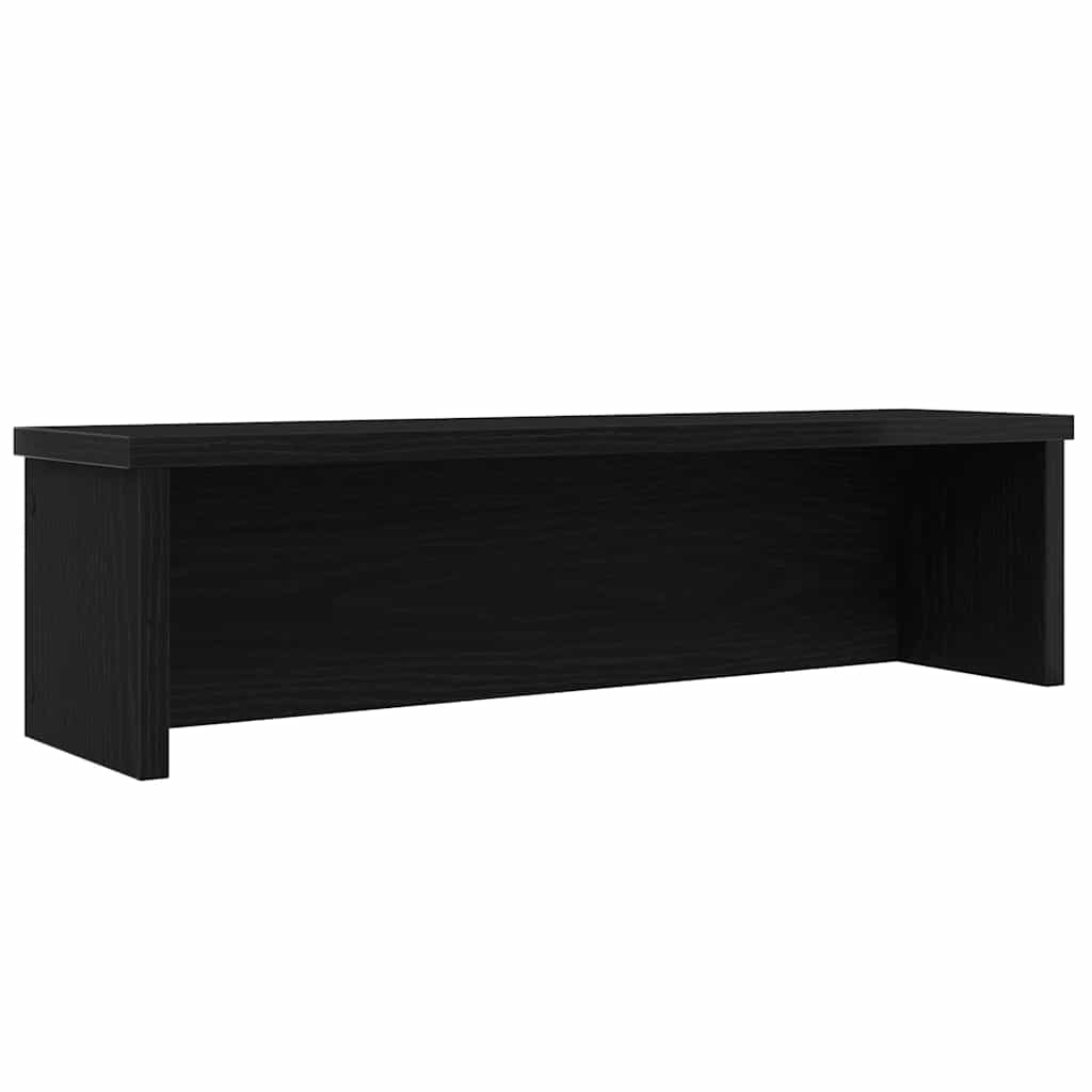 Vidaxl Kitchen Rack Stapelbar 60x15x16 cm verarbeitetes Holz schwarz