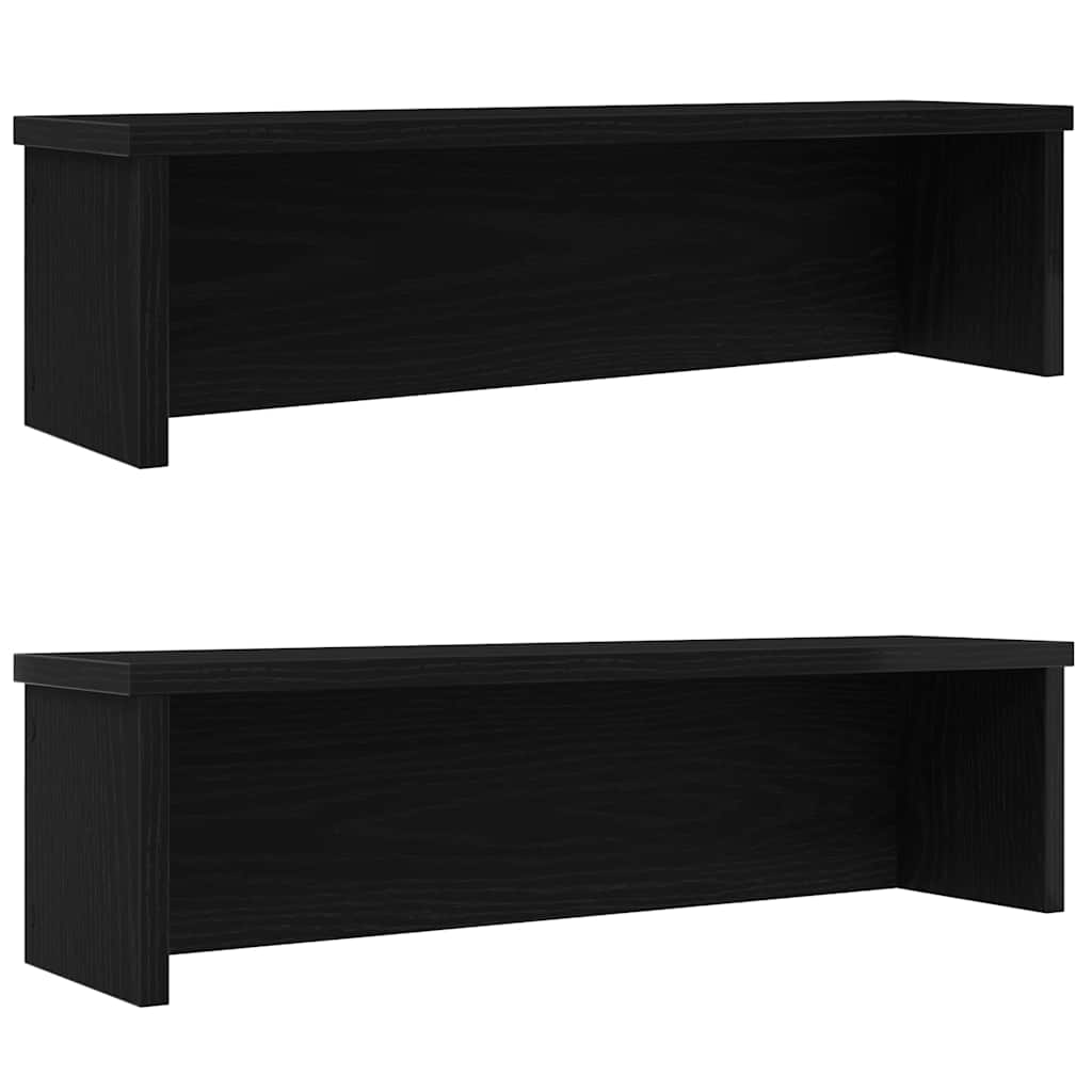 Vidaxl Kitchen Racks Stapelbar 2 PCs 60x15x16 cm Schwarz