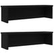 Vidaxl Kitchen Racks Stapelbar 2 PCs 60x15x16 cm Schwarz