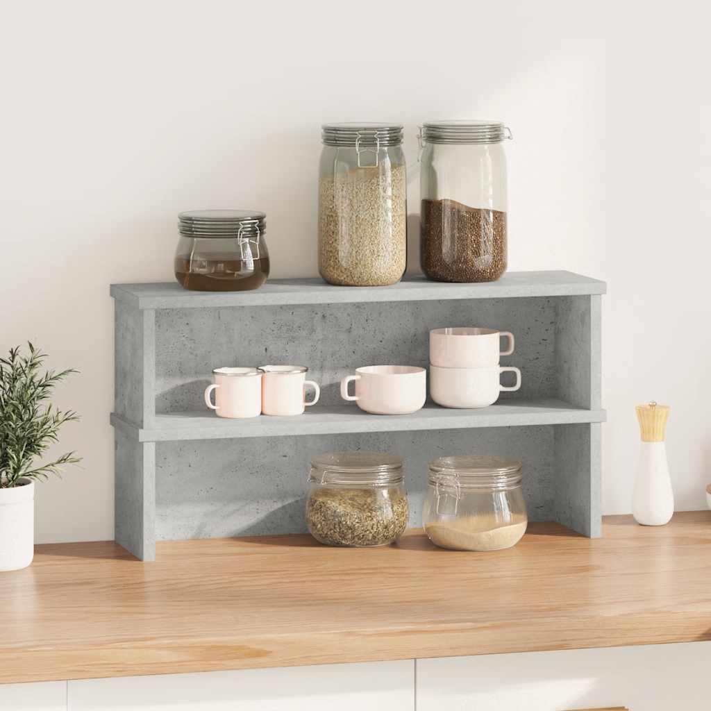 Vidaxl Kitchen Racks Stapelbar 2 PCs 60x15x16 cm Betonpreis