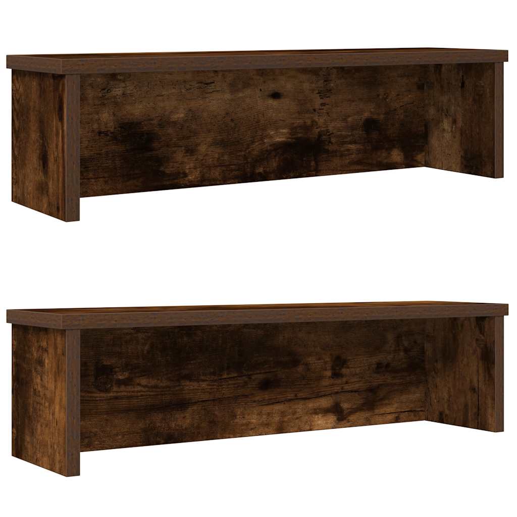 Vidaxl Kitchen Racks Stapelbar 2 PCs 60x15x16 cm geräucherte Eiche gefärbt
