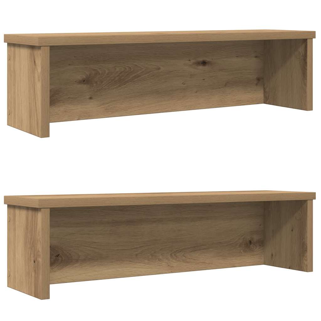 Vidaxl Kitchen Racks Stapelbar 2 PCs 60x15x16 cm Artisanal Eiche Farbe