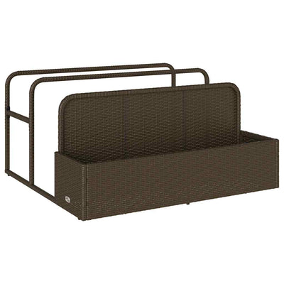 Vidaxx Aufbewahrungstasche für den Pool, braun, 110x100x57 cm, Polyrattan
