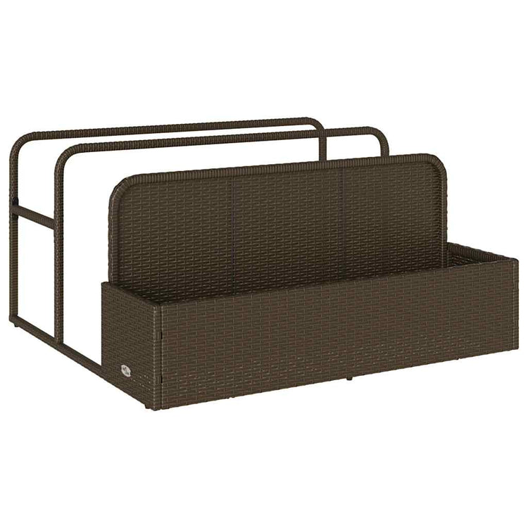 Vidaxx Aufbewahrungstasche für den Pool, braun, 110x100x57 cm, Polyrattan