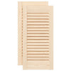 Vidaxx Schranktüren mit Lamellen 2 Stück 61,5x29,5 cm massives Kiefernholz
