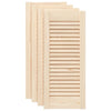 Vidaxx Schranktüren mit Lamellen 4 Stück 69x29,5 cm massives Kiefernholz