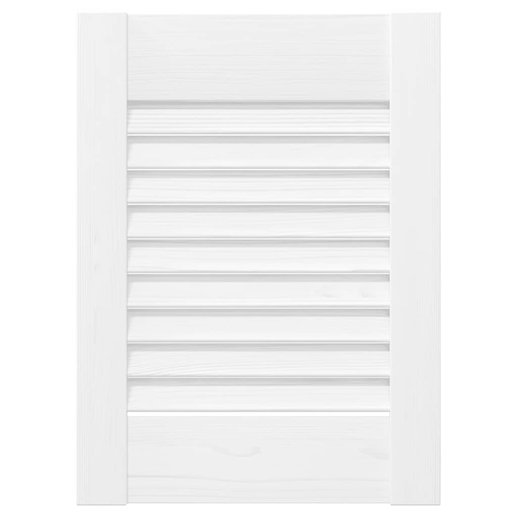 Vidaxxl Schranktür-Lamellendesign 39,5x29,5 cm weiß