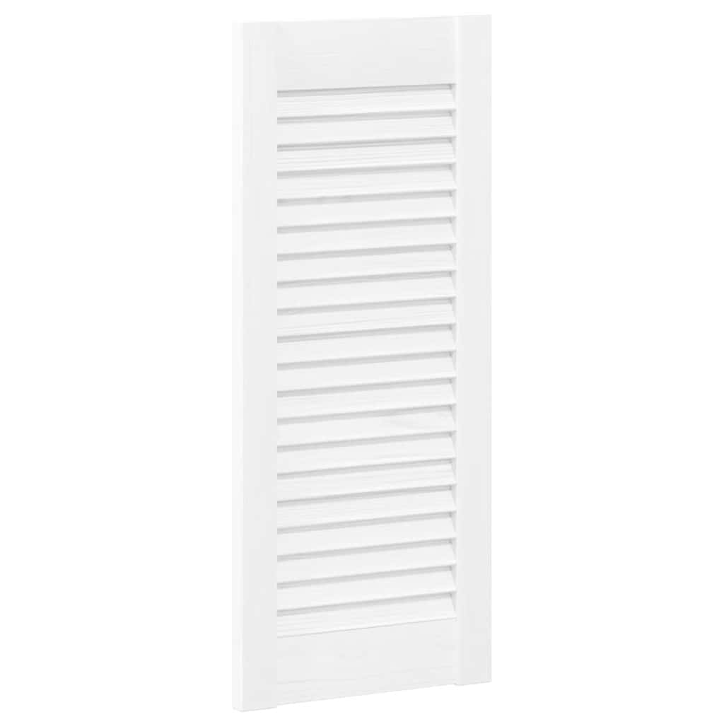 Vidaxxl Schranktür-Lamellendesign 61,5x29,5 cm weiß