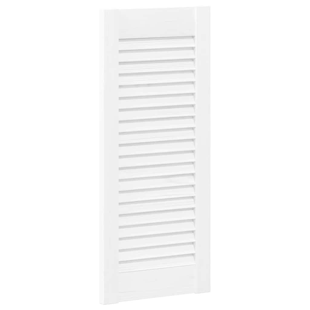 Vidaxxl Schranktüren Lamellendesign 4 Stück 61,5x29,5 cm weiß