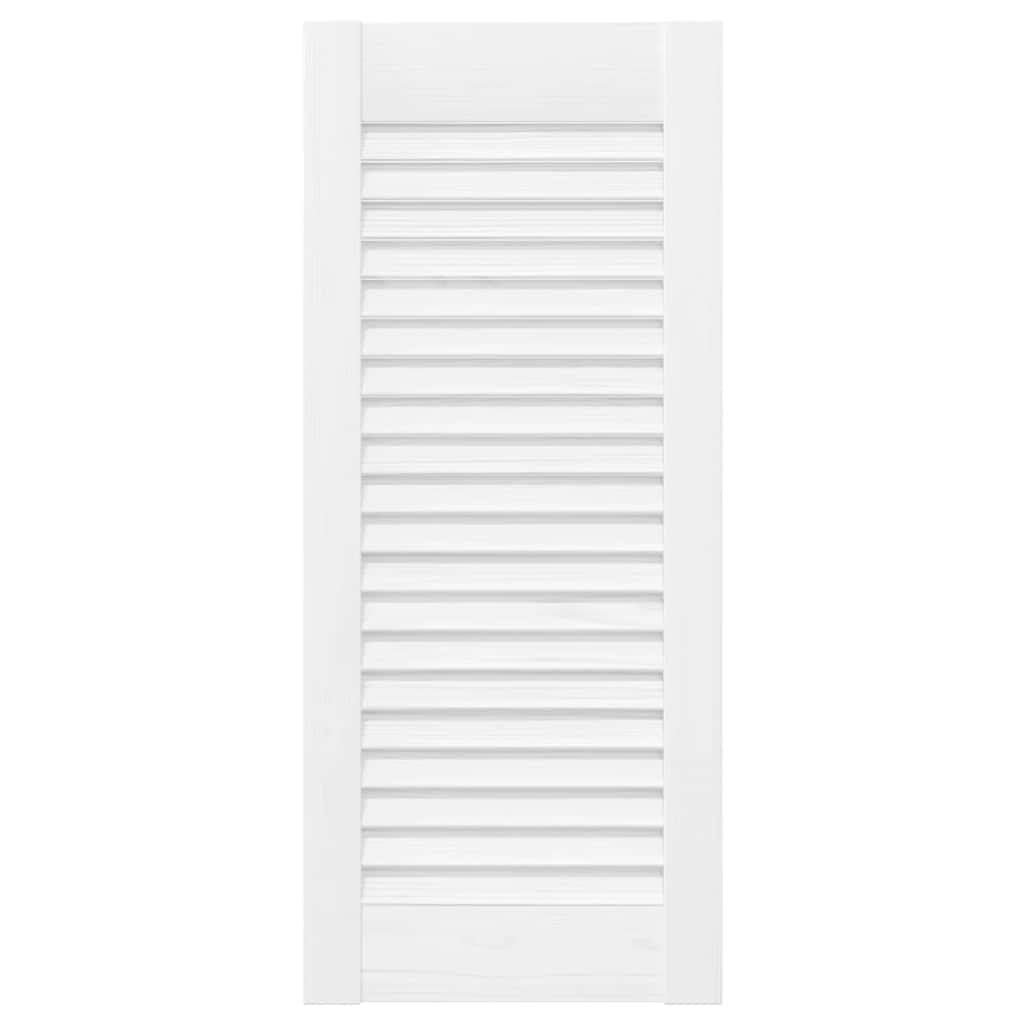 Vidaxxl Schranktüren Lamellendesign 4 Stück 61,5x29,5 cm weiß