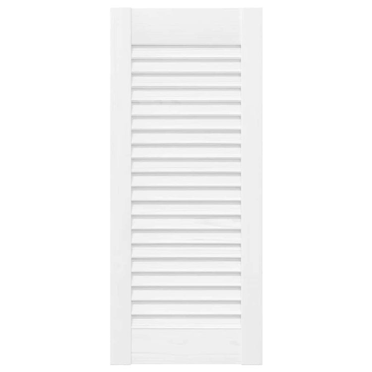 Vidaxxl Schranktüren Lamellendesign 4 Stück 61,5x29,5 cm weiß