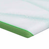 Vidaxxl Matratzenauflage weiß und grün 140 x 200 cm Jacquardstoff