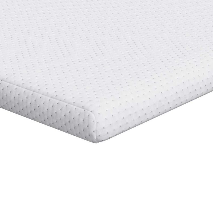 Vidaxxl Matratzenauflage weiß 200 x 200 cm Jacquardstoff