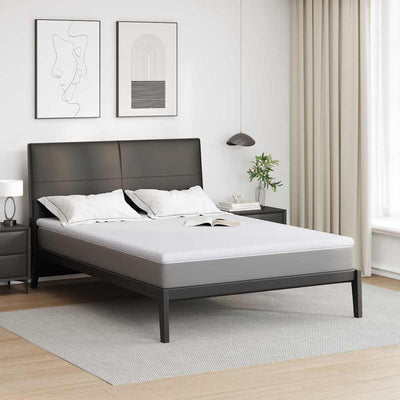 Vidaxxl Matratzenauflage weiß 140 x 190 cm Jacquardstoff