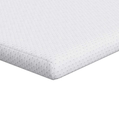 Vidaxxl Matratzenauflage weiß 140 x 190 cm Jacquardstoff
