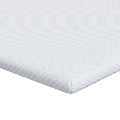 Vidaxxl Matratzenauflage weiß 90 x 190 cm Jacquardstoff