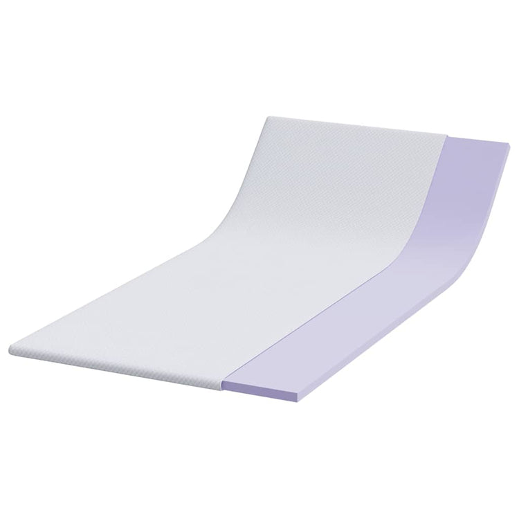 Vidaxxl Matratzenauflage weiß 90 x 190 cm Jacquardstoff