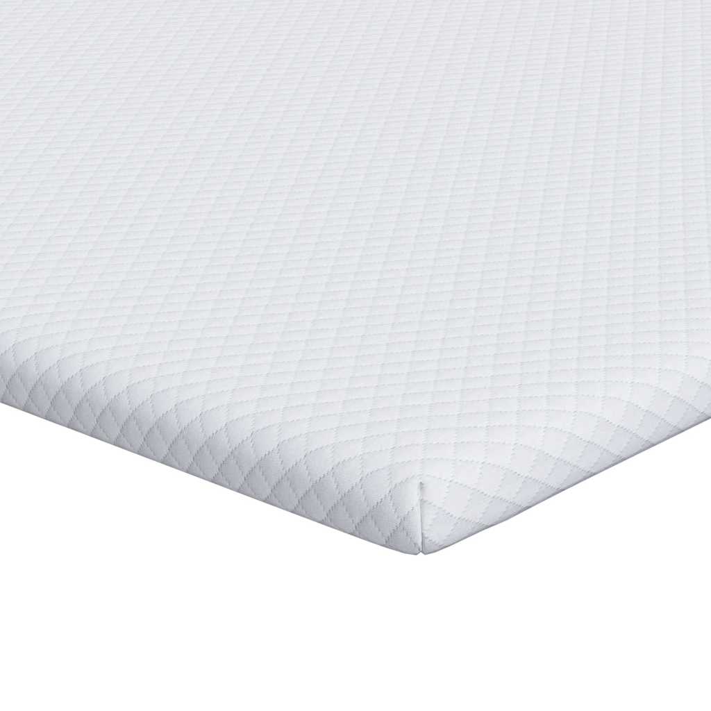 Vidaxxl Matratzenauflage weiß 100 x 200 cm Jacquardstoff