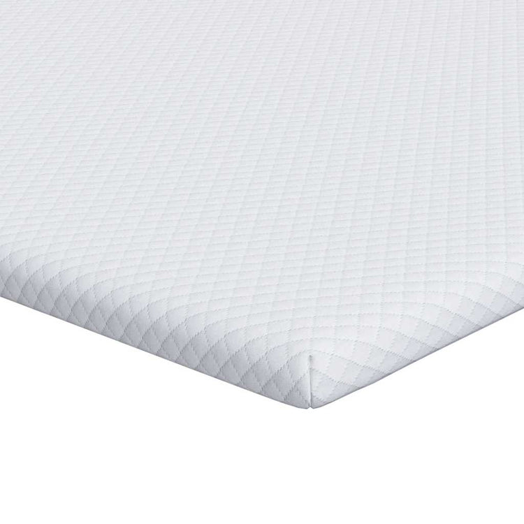 Vidaxxl Matratzenauflage weiß 100 x 200 cm Jacquardstoff