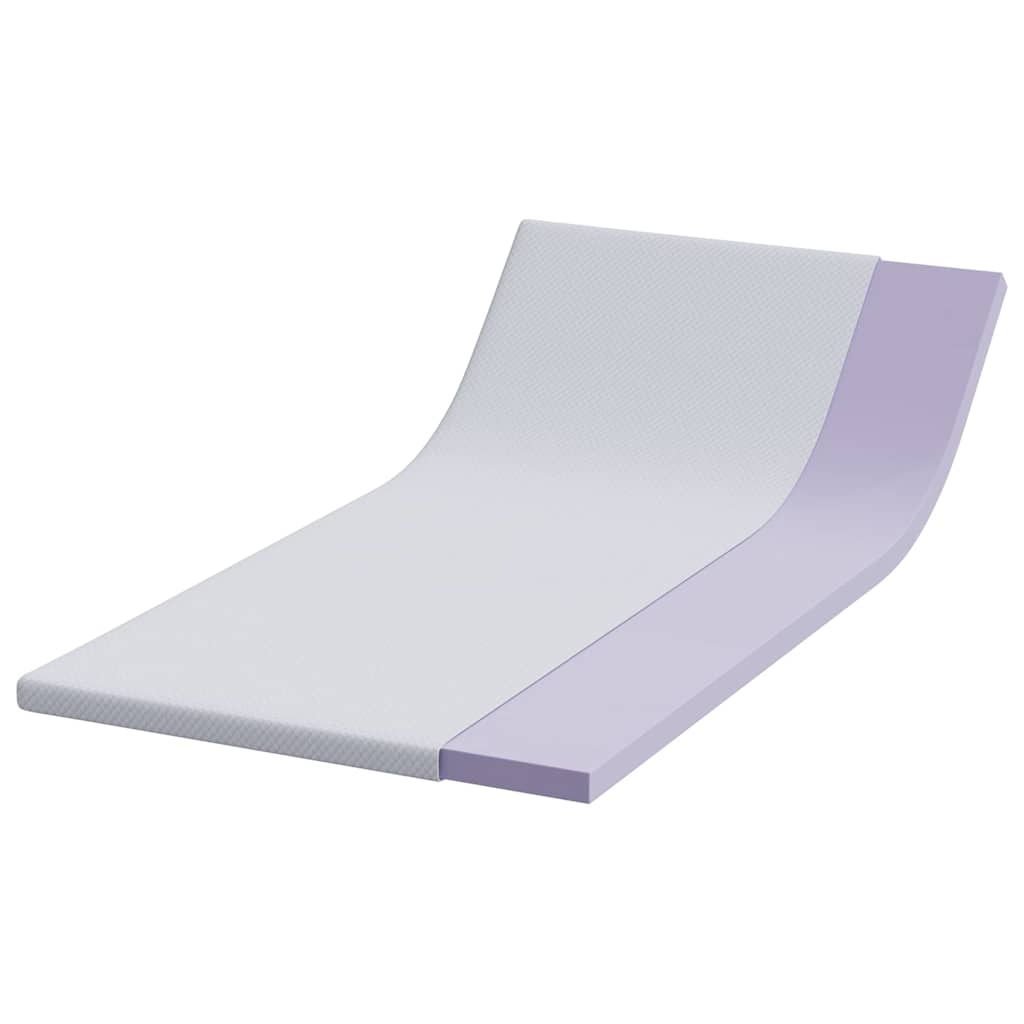 Vidaxxl Matratzenauflage weiß 90 x 190 cm Jacquardstoff