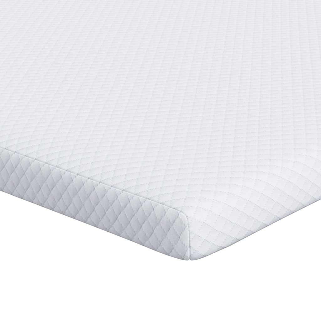 Vidaxxl Matratzenauflage weiß 100 x 200 cm Jacquardstoff