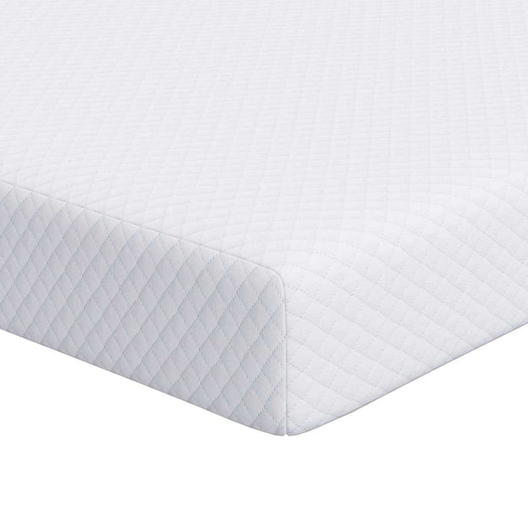 VidaXL Matratzenauflage weiß 80 x 200 cm Jacquardstoff
