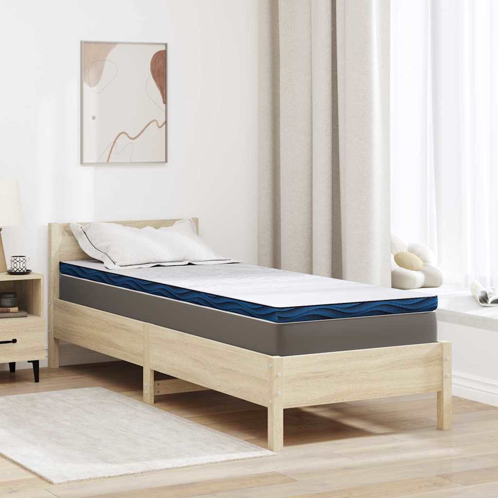 VidaXL Matratzenauflage weiß 80 x 200 cm Jacquardstoff