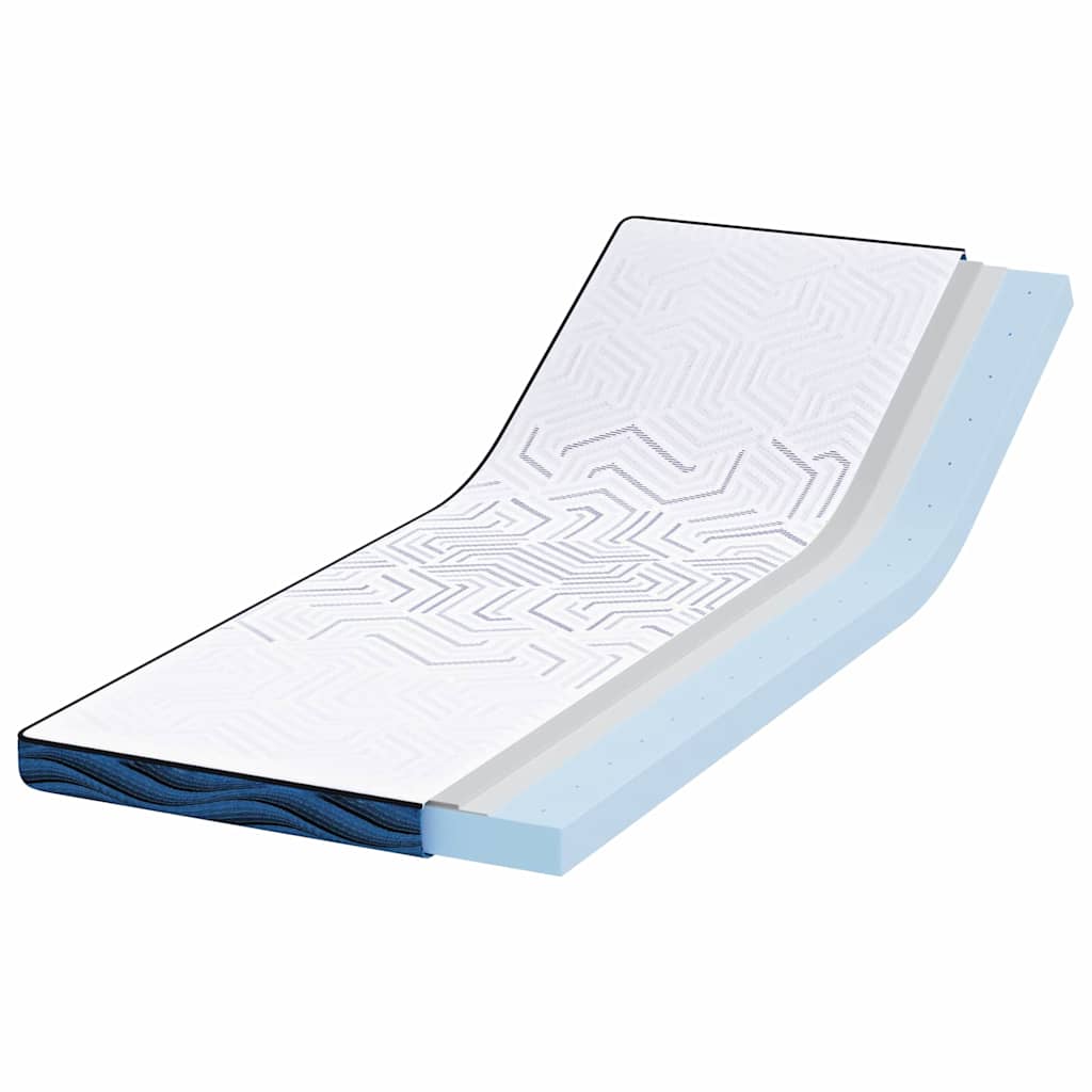 Vidaxxl Matratzenauflage weiß 70 x 200 cm Jacquardstoff