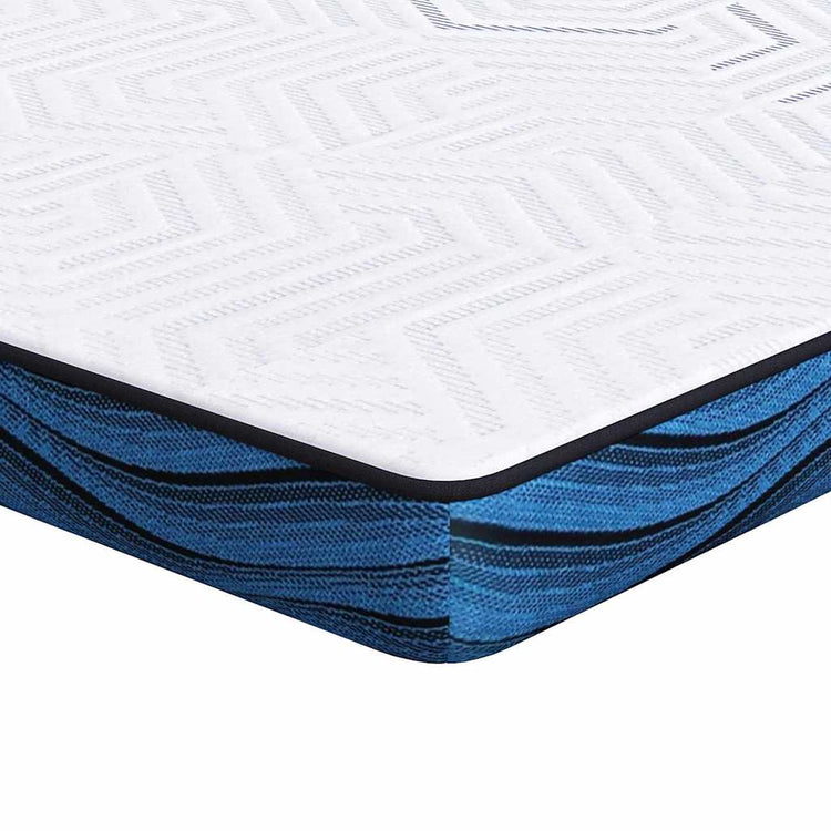 Vidaxxl Matratzenauflage weiß 90 x 200 cm Jacquardstoff