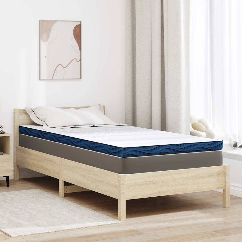 Vidaxxl Matratzenauflage weiß 120 x 200 cm Jacquardstoff