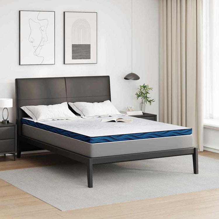 Vidaxxl Matratzenauflage weiß 140 x 190 cm Jacquardstoff