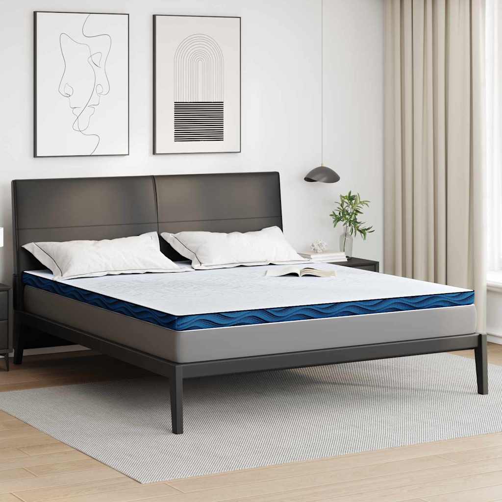 Vidaxxl Matratzenauflage weiß 180 x 200 cm Jacquardstoff