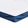Vidaxxl Matratzenauflage weiß 200 x 200 cm Jacquardstoff