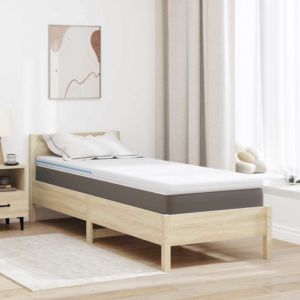 VidaXL Matratzenauflage weiß 80 x 200 cm Jacquardstoff
