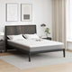 VidaXL Kokosnuss-Topper weiß 160 x 200 cm Jacquard-Stoff