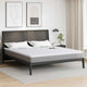 VidaXL Kokosnuss-Topper weiß 180 x 200 cm Jacquard-Stoff