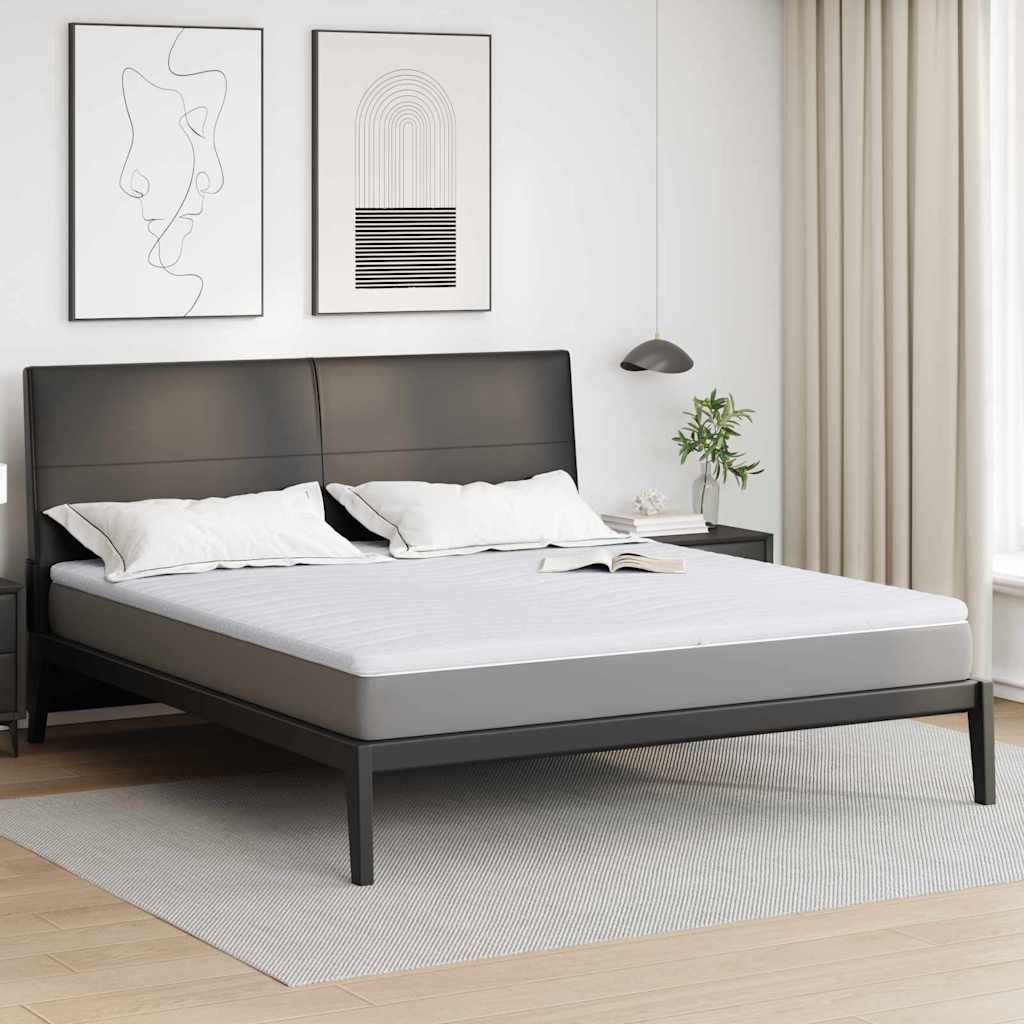 Vidaxl Matratzenauflage weiß 180 x 200 cm gestrickter Stoff