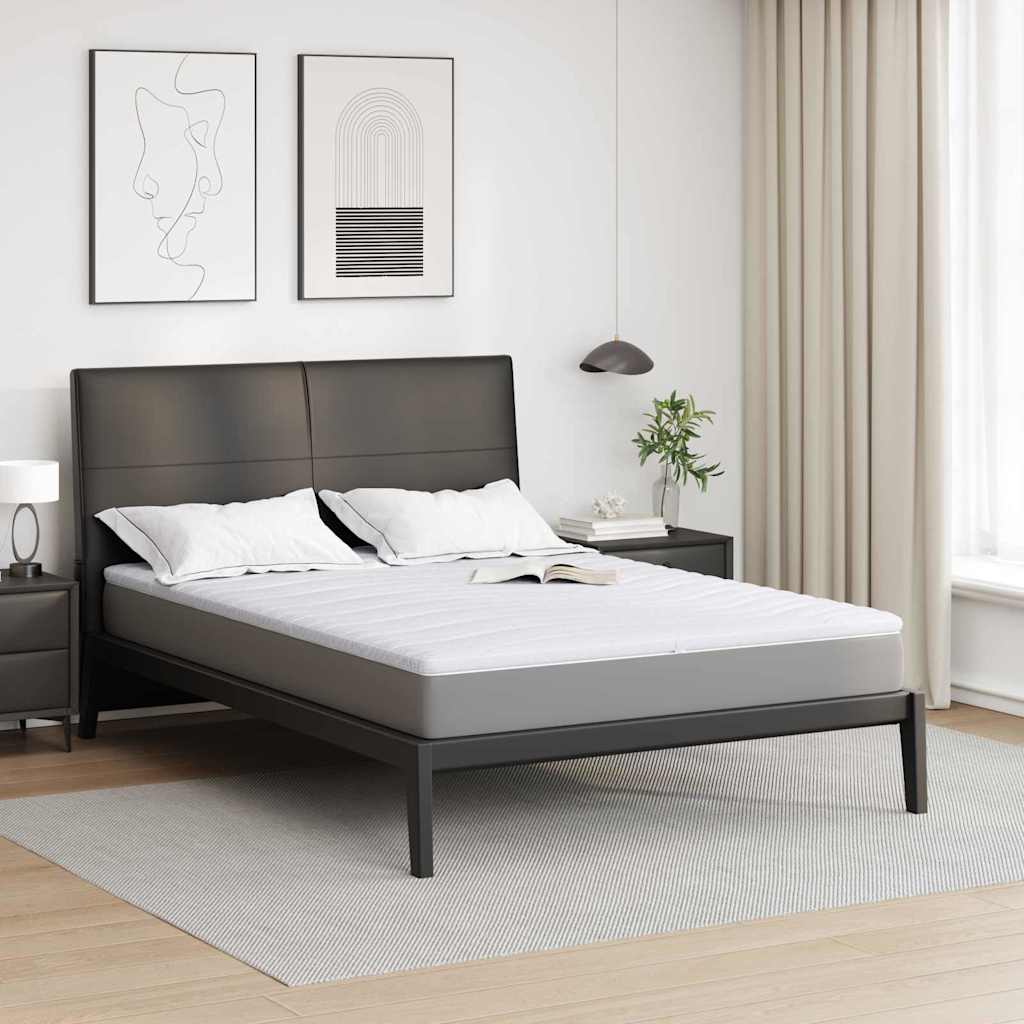 Vidaxl Matratzenauflage weiß 140 x 200 cm aus gestricktem Stoff