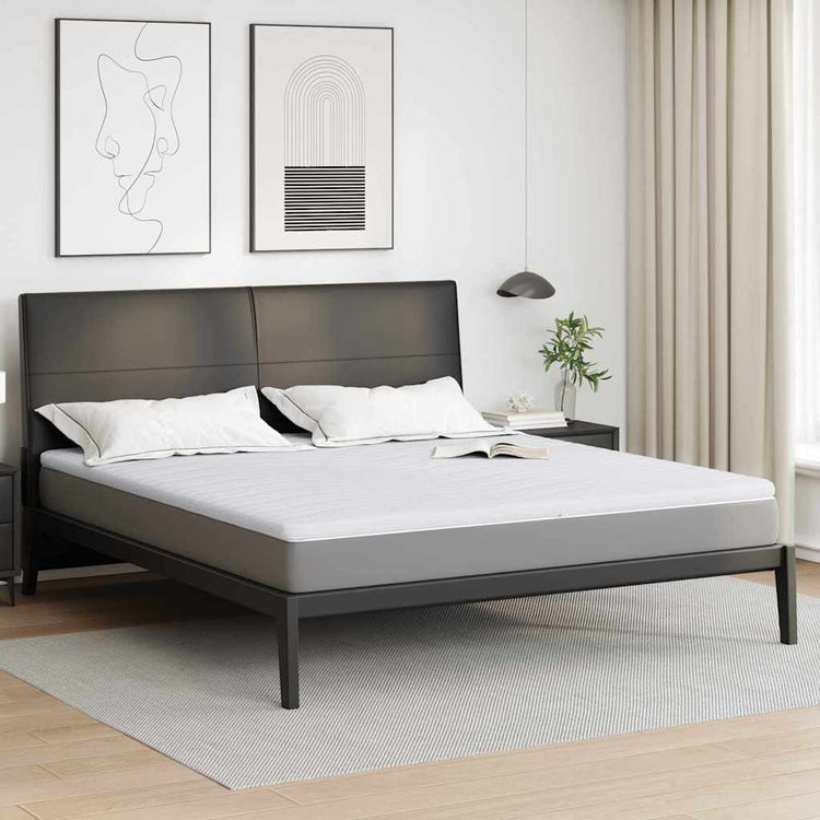 Vidaxl Matratzenauflage weiß 180 x 200 cm gestrickter Stoff
