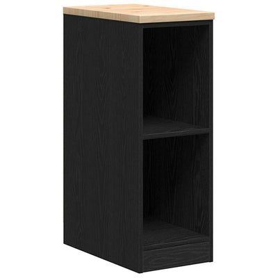 Vidaxx Garagenschrank 30x51x85 cm massives Kiefernholz schwarz