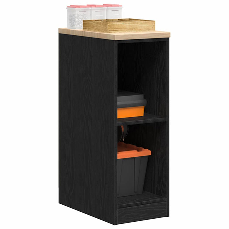 Vidaxx Garagenschrank 30x51x85 cm massives Kiefernholz schwarz