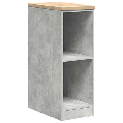 Vidaxx Garagenschrank 30x51x85 cm massives Kiefernholz betongrau
