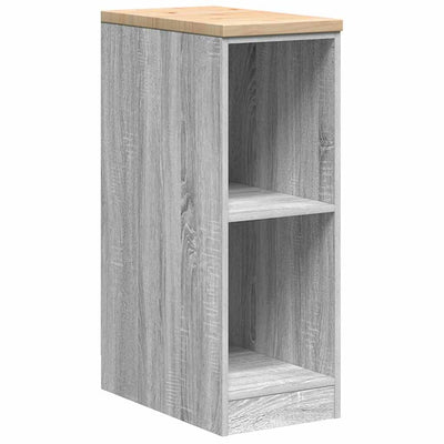 Vidaxx Garagenschrank 30x51x85 cm massives Kiefernholz grau Sonoma