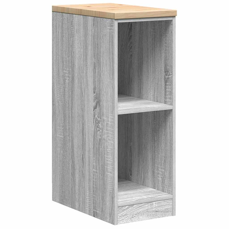 Vidaxx Garagenschrank 30x51x85 cm massives Kiefernholz grau Sonoma