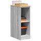 Vidaxx Garagenschrank 30x51x85 cm massives Kiefernholz grau Sonoma